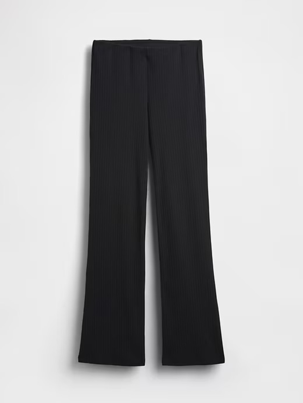 GAP Women’s Modern Wide Rib Flare Pants in Black
